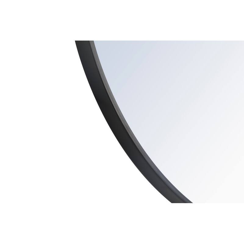 Strick & Bolton Prine 32-inch Metal Frame Round Mirror