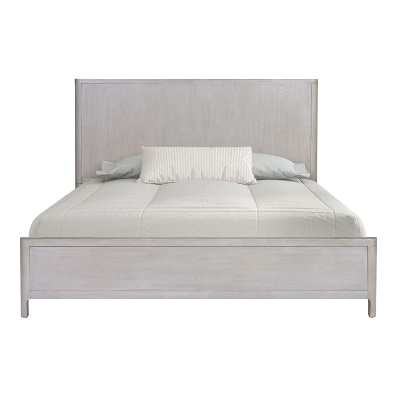 Furniture of America Rensite Modern Oak Solid Wood Panel Bed