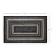 preview thumbnail 4 of 3, Sawyer Mill Black White Jute Rug Rect w/ Pad 60x96