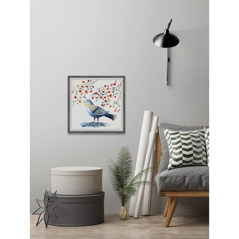 Bluebird Blossom Framed Print