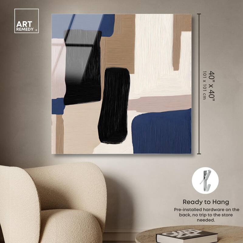Blue Quietude I Acrylic by Art Remedy, Ready to Hang