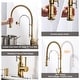 preview thumbnail 43 of 87, WOWOW Single Handle Gooseneck Pull Down Sprayer Kitchen Faucet