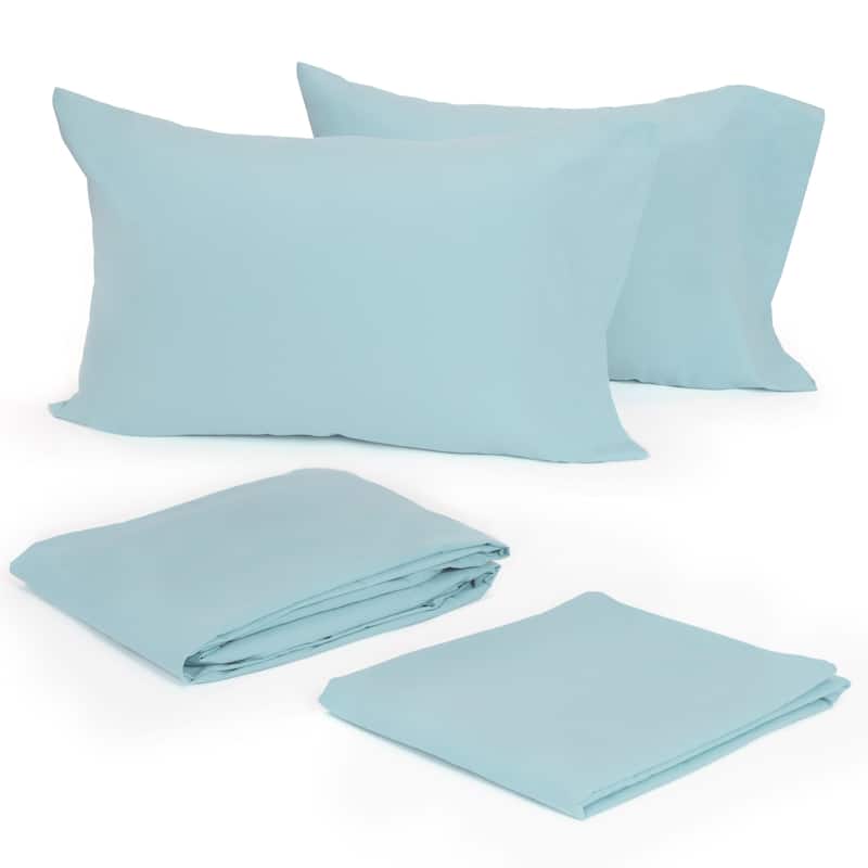 Modern Living Solid Bed Sheet Set or Pillow Cases