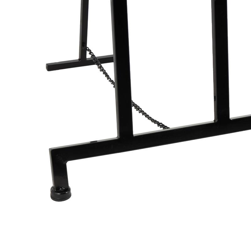 Black Metal Tall Adjustable Floor 3 Tier Display Easel