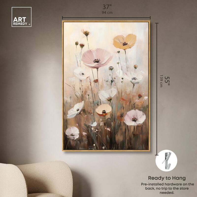 Delicate Flowers in Bloom Canvas by Art Remedy