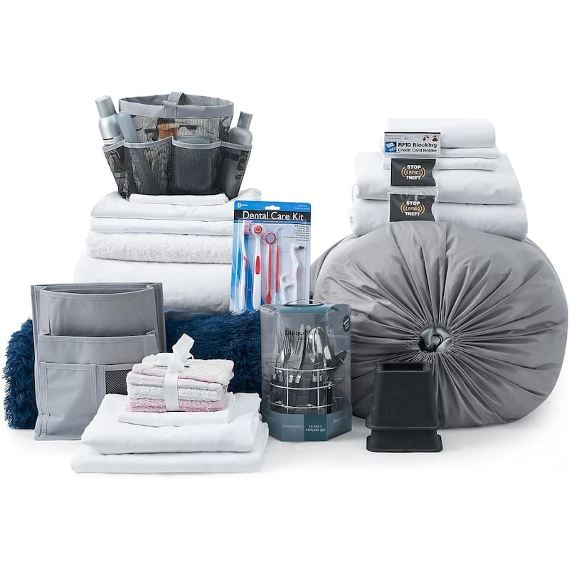 Totally Complete - 44-Piece College Dorm Twin XL Essentials Set - Navy Coma Inducer® - Nightfall Navy
