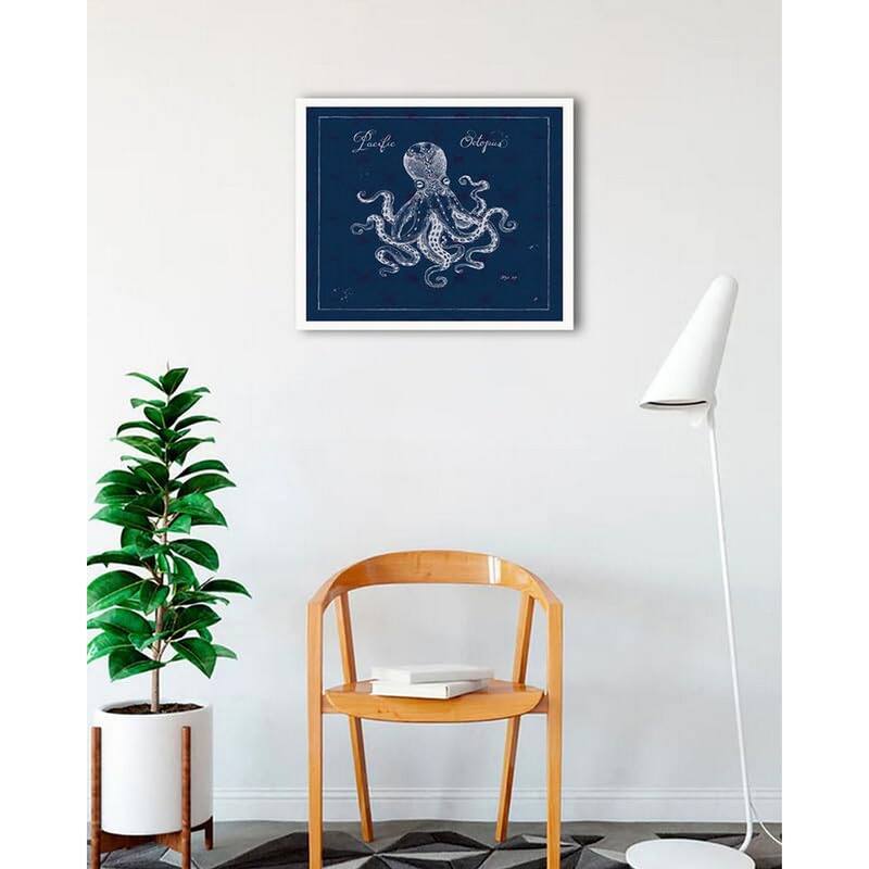 Underwater Life X Framed Poster - 24 x 24 Inch - White
