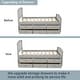 preview thumbnail 13 of 45, Twin Size Platform Storage Bed Solid Wood Bed with 6 Drawers