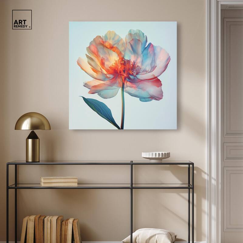 Peony Phases Canvas by Art Remedy, Gallery Wrapped
