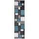 preview thumbnail 95 of 135, World Rug Gallery Contemporary Modern Boxed Color Block Area Rug