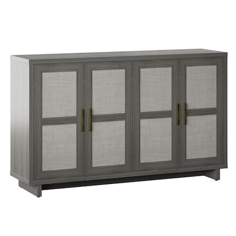 Coastal Sideboard with Linen Inspired Accents