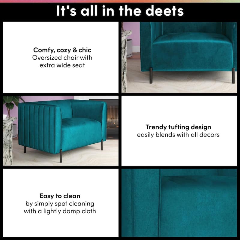 CosmoLiving Blair Upholstered Accent Chair and a Half