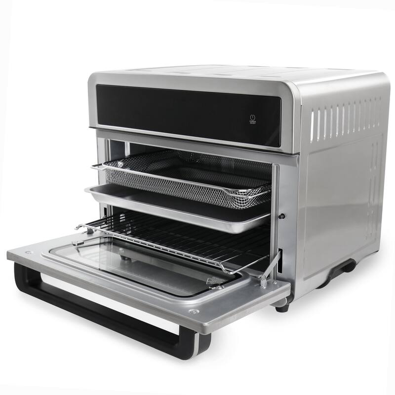 MegaChef 10in1 Electronic Multifunction 360 Degree Hot Air Technology Countertop Oven