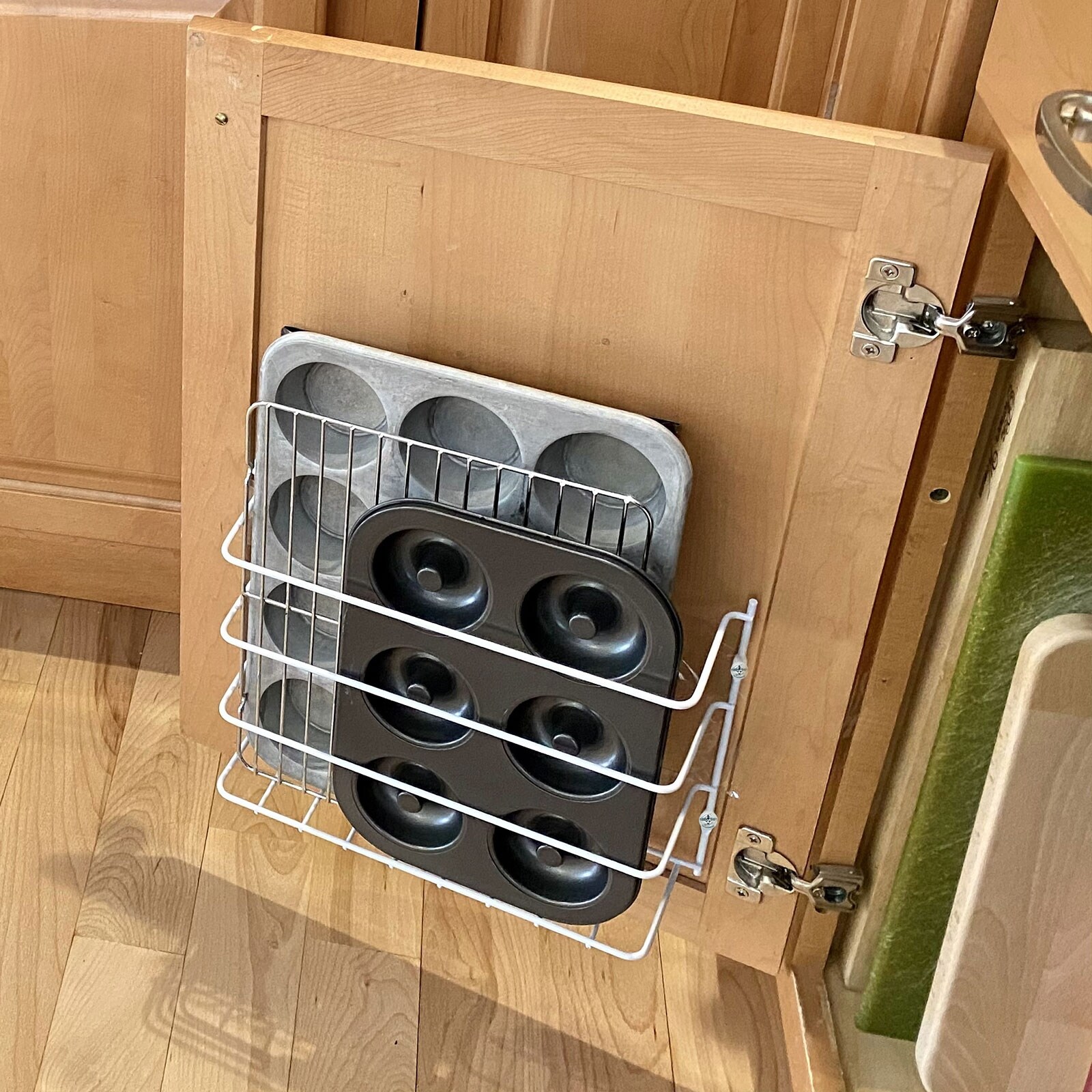 YLSHRF Wall/Door Mounted Kitchen Cabinet Storage Rack Holder for