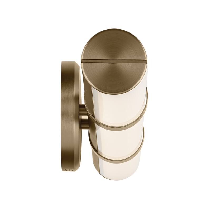 Kichler Lighting Rosh 18" Bath Bar Small LED with White Glass in Champagne Bronze