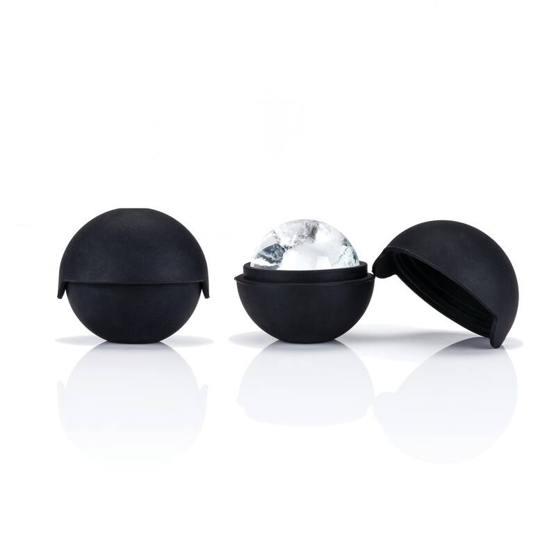 Ice Sphere Molds by Foster & Rye - Black - 2.25" x 2.5" - Black
