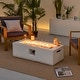 preview thumbnail 2 of 4, 42'' Terrazzo Fire Pit Table 50,000 BTU Rectangle Propane Fire Pit