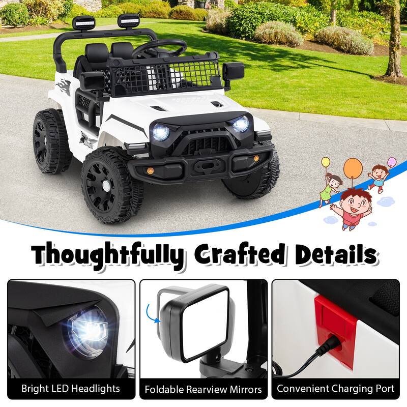 Gymax Kids Ride on Car Truck 12V Battery Powered Electric Vehicle w/