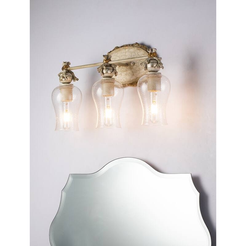 Trellis 3-Light Vanity in Bone