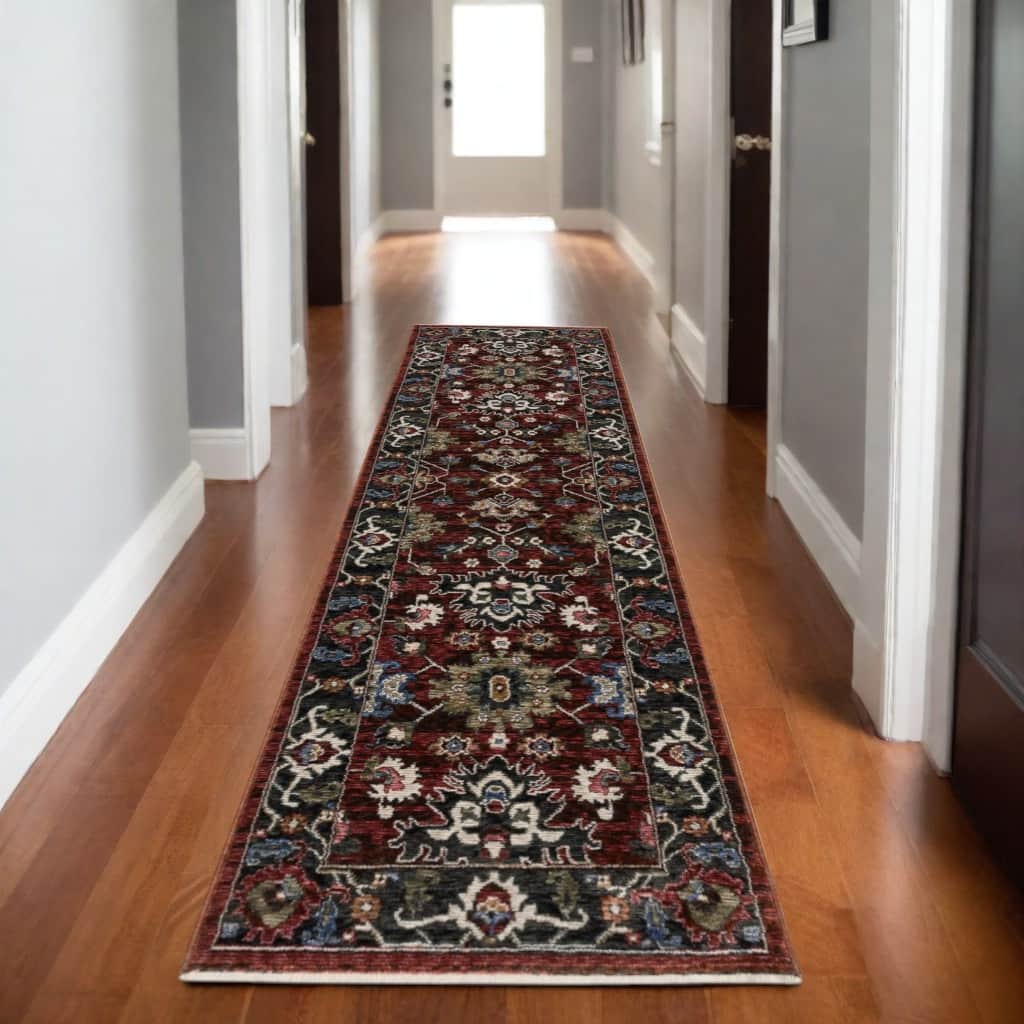 HomeRootsOriental Traditional Runner Area Rug