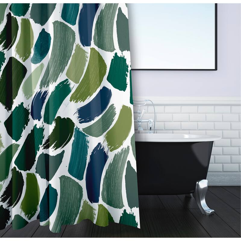 Wenstry Geometric Print Shower Curtain