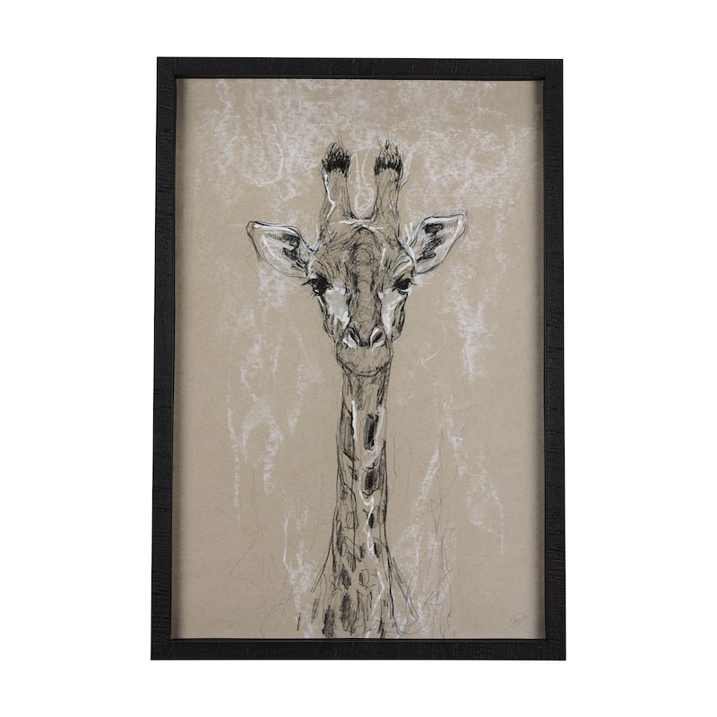 Sketch of Animal IV (Giraffe) Framed Art Print