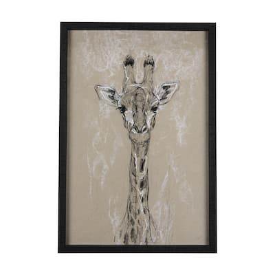Sketch of Animal IV (Giraffe) Framed Art Print