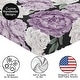 preview thumbnail 5 of 4, Sweet Jojo Designs Black Purple Boho Shabby Chic Floral Girl Fitted Crib Sheet Bohemian Vintage Garden Watercolor Flower Nature