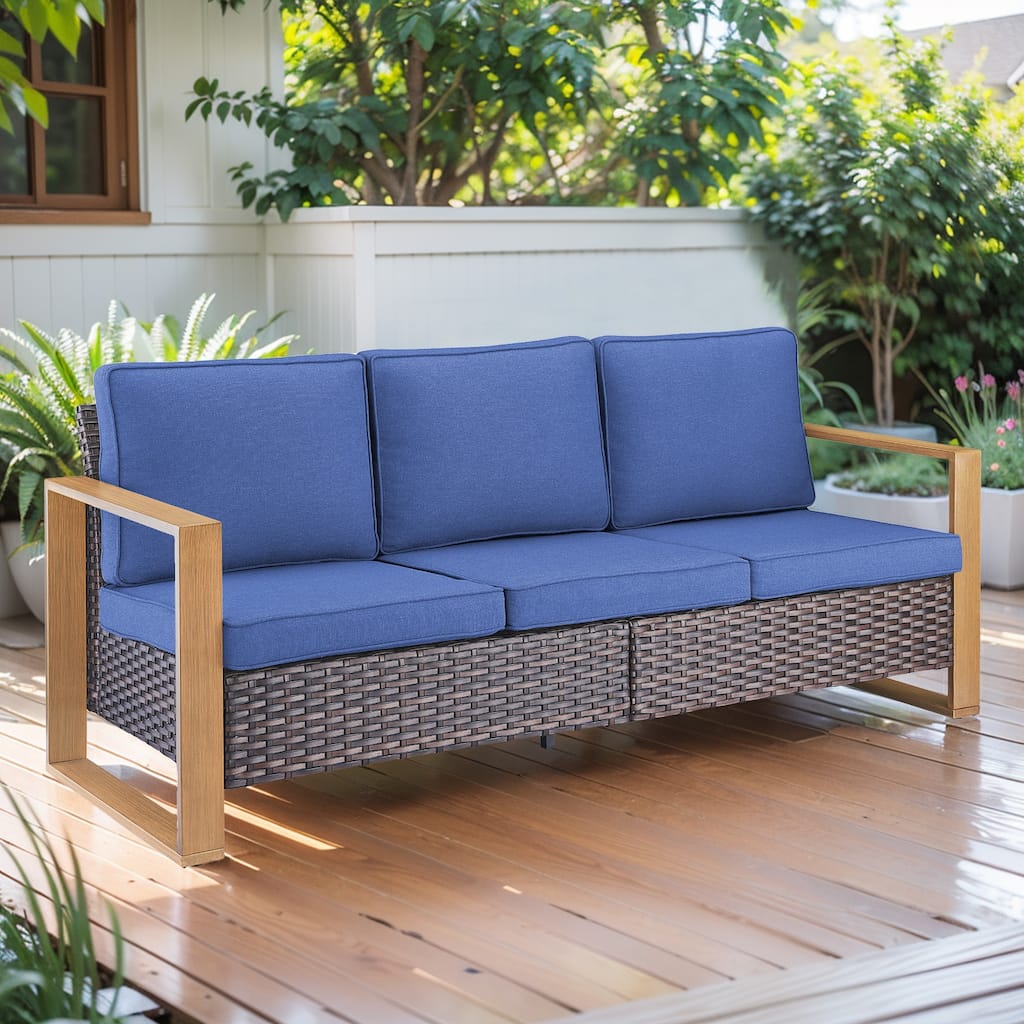 Gymojoy PE Wicker Patio Sofa Sectional Sets