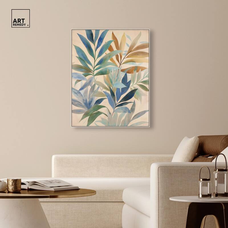 Leaf Labyrinth II Canvas by Art Remedy