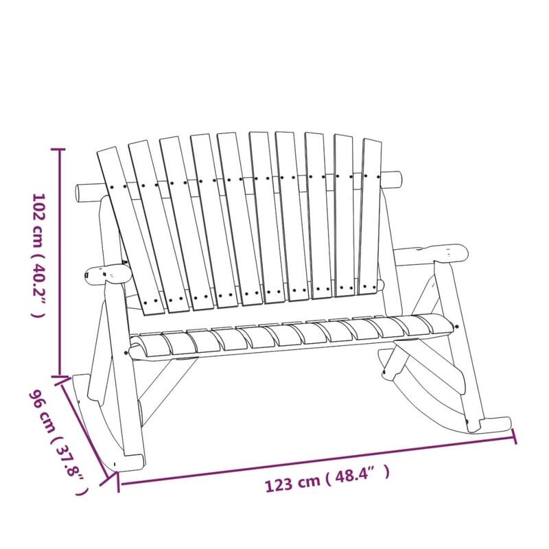 vidaXL Patio Furniture Set Outdoor Patio Lounge Set Chair Solid Wood Spruce