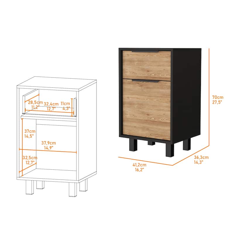 Osbourne 1-Drawer Nightstand