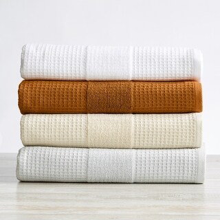 Luxurious Cotton Waffle Weave Towel Set - Bed Bath & Beyond - 34804822
