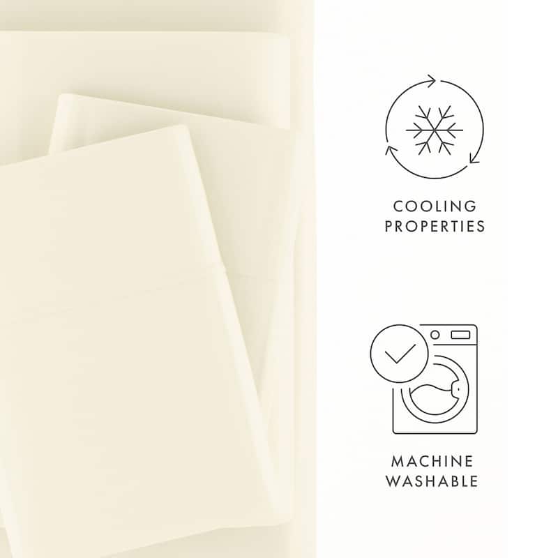 Simply Soft Premium Rayon from Bamboo 4-piece Luxury Bed Sheet Set