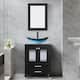 Option B-Glass blue boat sink