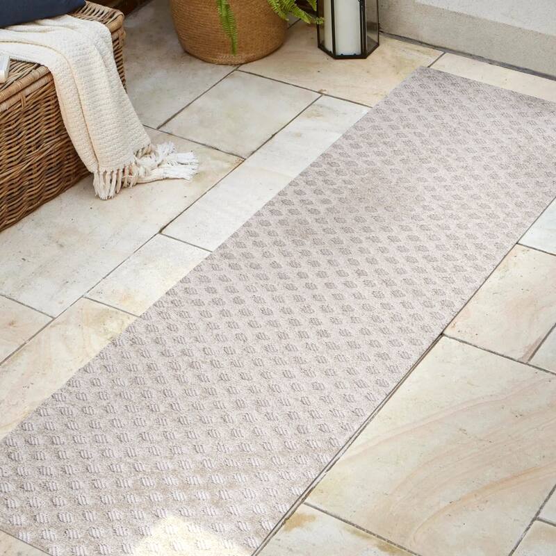 JONATHAN Y Citta High-Low Pile Mini-Diamond Trellis Indoor/Outdoor Area Rug