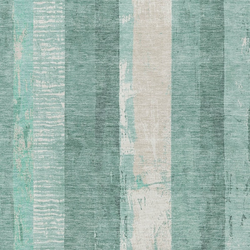HomeRoots Striped Transitional Rectangle Outdoor Rug