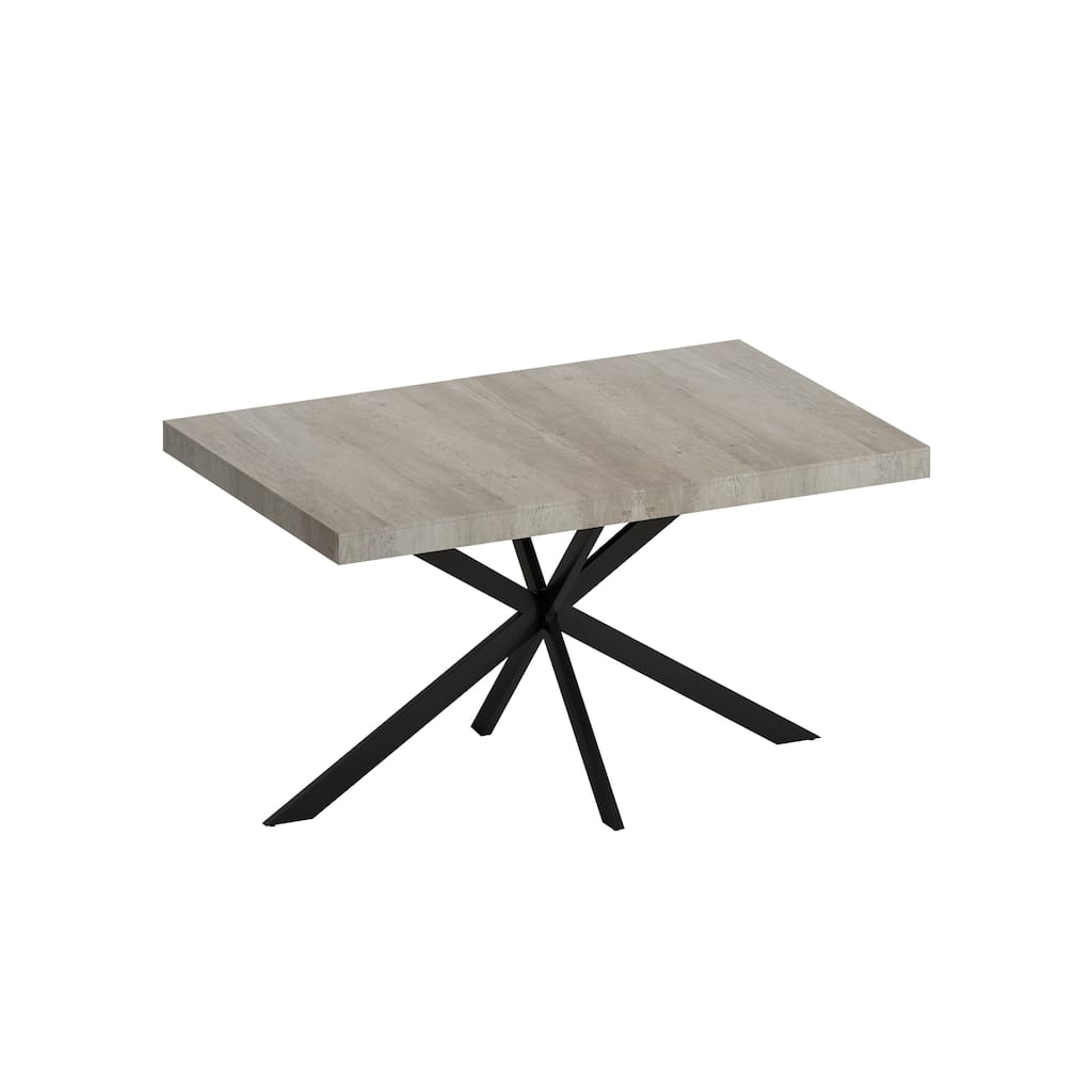 Retro Rectangular Stretch Dining Table