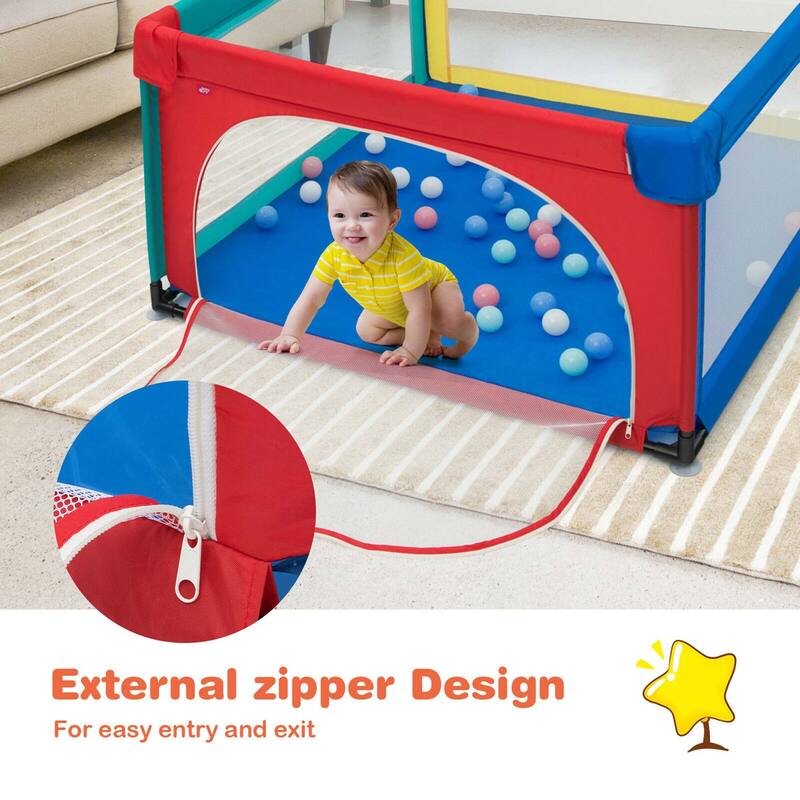 Costway Baby Playpen Infant Large Safety Play Center Yard w/ 50 Ocean - See Details