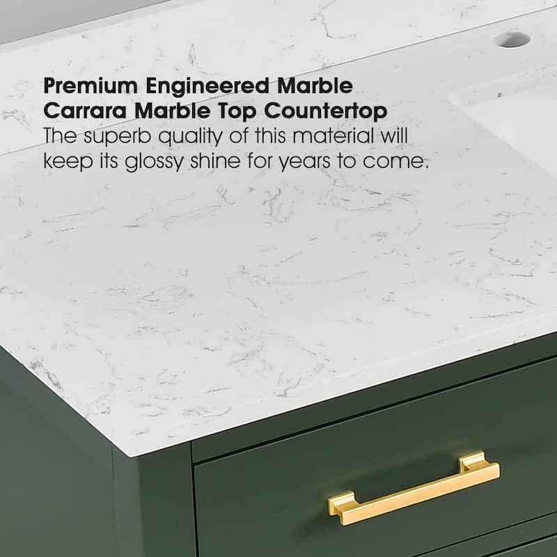 PROOX 60 in. W x 22in.D Freestanding Bath Vanity Engineered Top Single Rectangular Sink