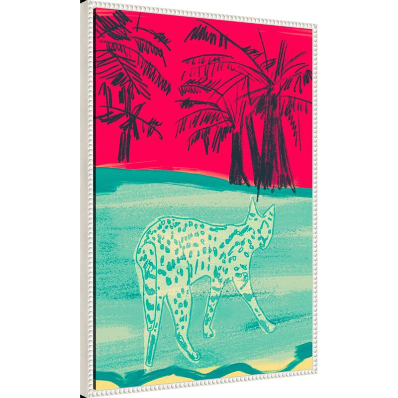 Cheetah by Beate Tubach Framed Canvas Wall Art