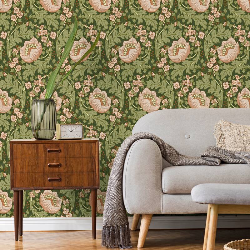 Fine Decor Claes Pink Floral Wallpaper