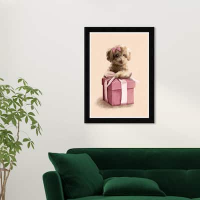 Wynwood Studio Prints Animals Perfect Gift Pink and Modern & Contemporary Wall Art Canvas Print