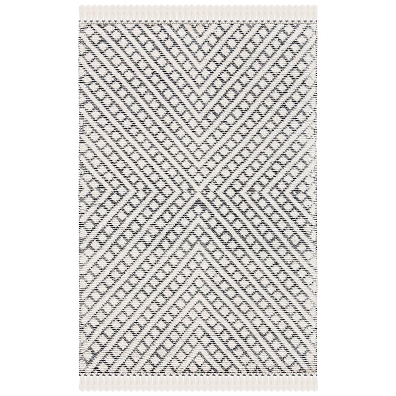 SAFAVIEH Handmade Natura Cannelle Stripe Wool Rug