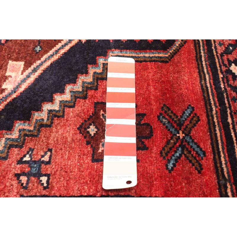 ECARPETGALLERY Hand-knotted Andelz Red Wool Rug - 4'2 x 7'3