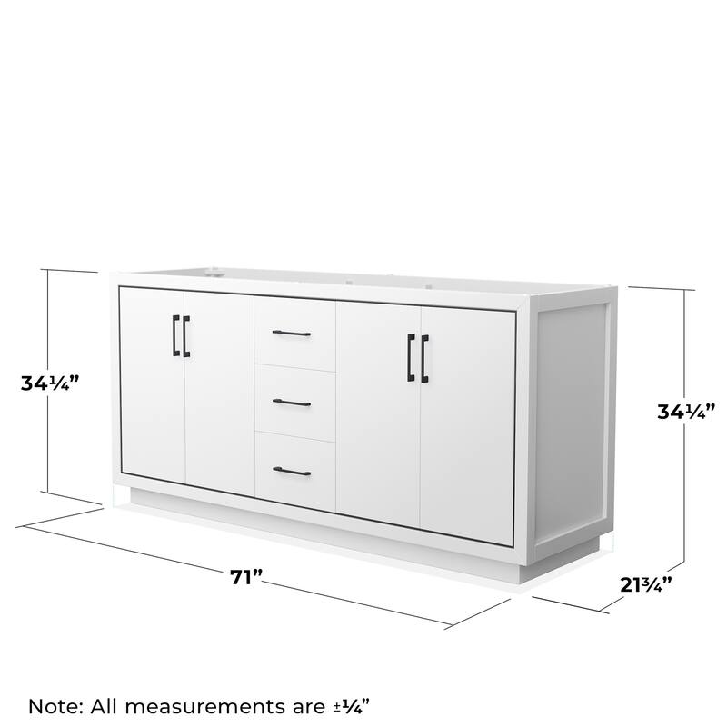 Wyndham Collection WCF1111-72D-CX-MXX Icon 71" Double Free Standing
