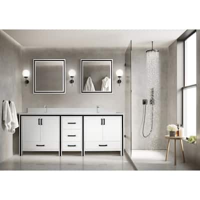 Lexora Ziva 84 inch Double Bathroom Vanity Only