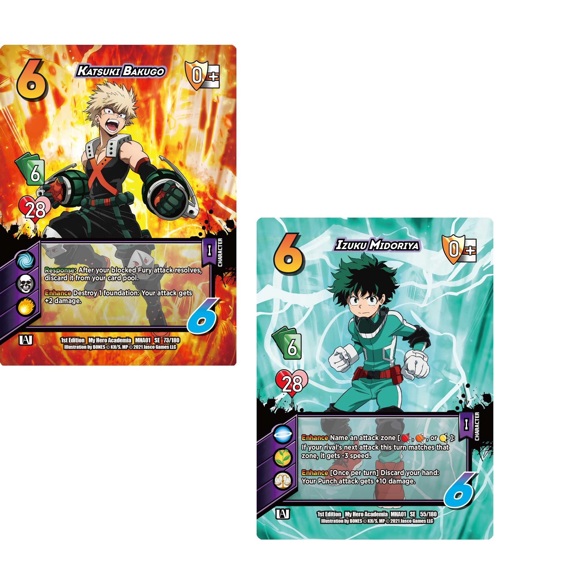 My Hero Academia CCG: Izuku vs Katsuki Two Player Rival Deck - Bed