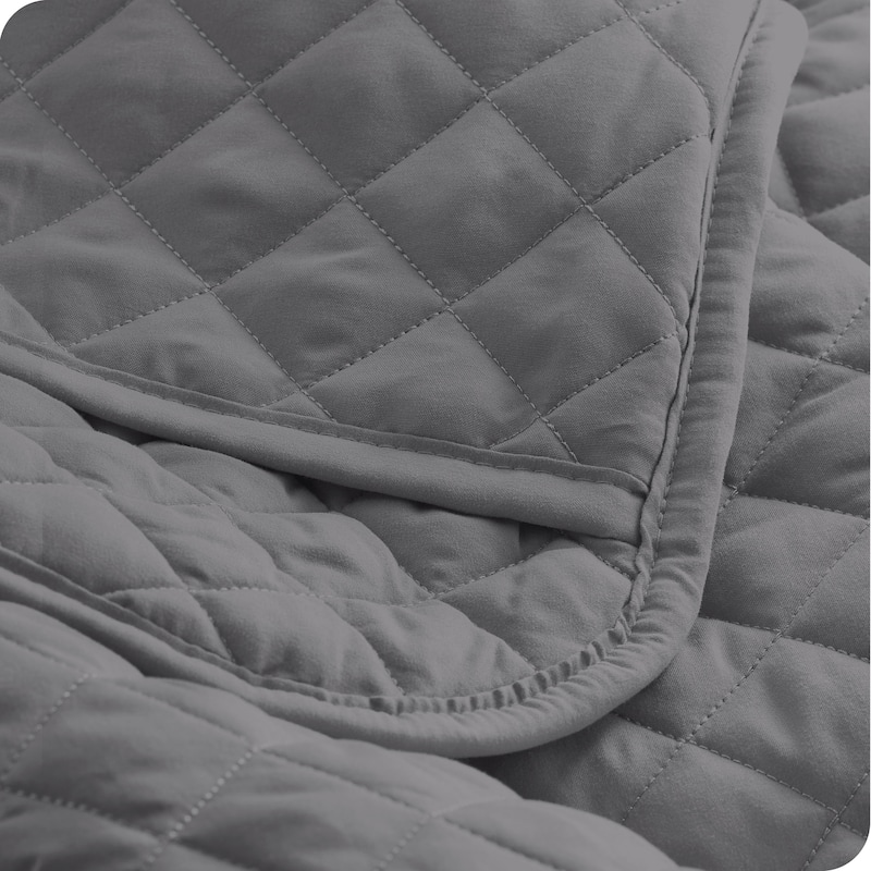 Bare Home Diamond Stitched Lightweight Microfiber Coverlet Set