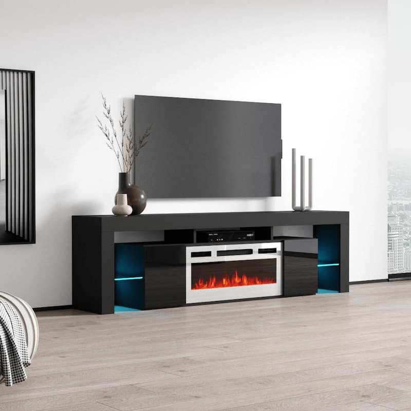 Soleo WH-EF Electric Fireplace 79" TV Stand